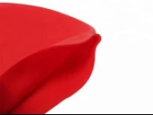 Siyah Silikon Renkli Bone Düzrenk Slikon Bone Kırmızı Standart - 2