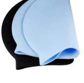 Siyah Silikon Renkli Bone Düzrenk Slikon Bone  Açık Mavi Standart - 4