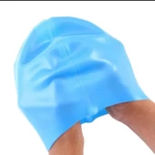 Siyah Silikon Renkli Bone Düzrenk Slikon Bone Açık Mavi Standart - 3