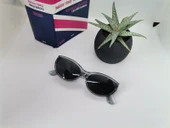 Cat Eye Bayan Oval Güneş Gözlüğü Beyaz Güneş Gözlüğü  Kahverengi Tek Ebat - 7