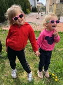 Çocuk Pembe  Güneş Gözlüğü 3-9 yaş  Kırmızı Tek Ebat - 3