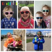 Çocuk Pembe  Güneş Gözlüğü 3-9 yaş  Kırmızı Tek Ebat thumbnail 11