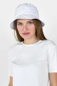 Düz Kova Şapka Yazlık İnce Balıkçı Şapka Bucket Hat Beyaz Standart - 1