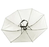 Çocuk Kafa Şemsiyesi Güneş Koruyucu Şemsiye Plaj Ve Doğada  Beyaz - 3