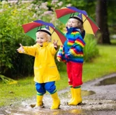 Çocuk Kafa Şemsiyesi Güneş Koruyucu Şemsiye Plaj Ve Doğada  Gökkuşağı - 4