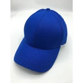 Pembe Basic Unisex Spor Düz Şapka Kep Saks Mavisi Tek Ebat - 4