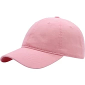 Pembe Basic Unisex  Spor Düz  Şapka Kep  Pembe Standart - 2