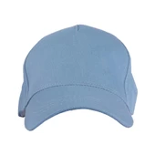 Pembe Basic Unisex Spor Düz Şapka Kep Açık Mavi Tek Ebat - 3