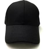 Pembe Basic Unisex  Spor Düz  Şapka Kep  Siyah Tek Ebat - 4