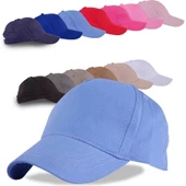 Pembe Basic Unisex  Spor Düz  Şapka Kep  Açık Mavi Tek Ebat - 5