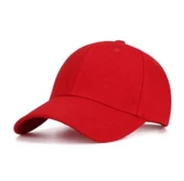 Pembe Basic Unisex  Spor Düz  Şapka Kep  Kırmızı Tek Ebat - 2