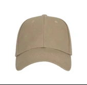 Pembe Basic Unisex Spor Düz Şapka Kep Açık Bej Tek Ebat - 8