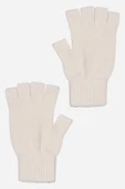 Antrasit Unisex Triko Kesik Eldiven  Kahverengi Tek Ebat - 8