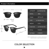 Klasik Erkek Güneş Gözlüğü Siyah Gümüş Tek Ebat - 2