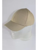 Unisex Gri Ayarlanabilir Şapka  Bej Tek Ebat - 2