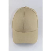 Unisex Gri Ayarlanabilir Şapka  Bej Tek Ebat - 1