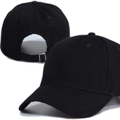 Unisex Gri Ayarlanabilir Şapka  Siyah Tek Ebat - 2