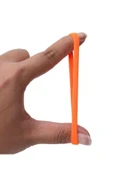 Fosfor Renkli Lastik Toka 12 Adet  Siyah Tek Ebat - 6