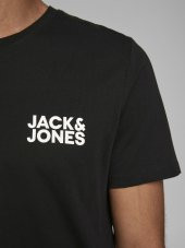 JACK JONES Erkek Corp Logo Tişört 12151955 - 1