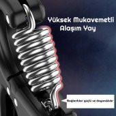 Sertlik Ayarlanabilir 5-60kg Direnç Sayaçlı El Egzersiz Yayı Kırmızı Siyah - 2