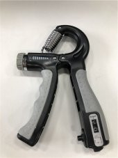 Sertlik Ayarlanabilir 5-60kg Direnç Sayaçlı El Egzersiz Yayı Kırmızı Siyah - 3