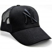 Fileli New York Yankees Nakışlı Şapka Kırmızıı Siyah Ny Şapka  Siyah Standart - 2