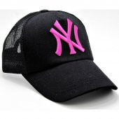 Fileli New York Yankees Nakışlı Şapka Kırmızıı Siyah Ny Şapka  Fuşya Standart - 2