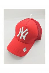 Fileli New York Yankees Nakışlı Şapka Kırmızıı Siyah Ny Şapka  Kırmızı - Beyaz Standart - 3