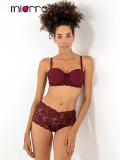 Push-Up Dolgulu Dantel Detaylı Straplez Sütyen Takım thumbnail 1