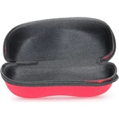 Fermuarlı Gözlük Kılıfı Gözlük Kabı Gri  Kırmızı - 3