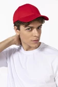 Erkek Düz Renk Şapka Kırmızı Tek Ebat - 1