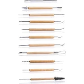 Seramik-Heykel Şekillendirme Seti 11 Parça - 1