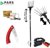 Pars Olive Premium Akülü Zeytin Hasat Makinası + Şarj Cihazi + Testere - 1