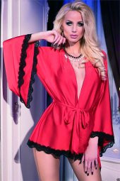 Siyah Lacivert Kırmızı Erotik Kostüm thumbnail 3