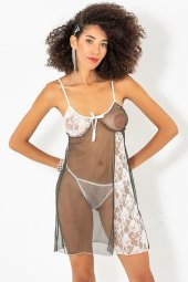 Dantel Detaylı Gecelik Takımı thumbnail 6