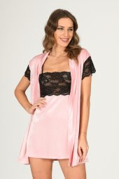 Kadife İkili Takım Gecelik thumbnail 1