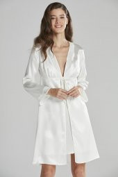 Kadın Kadife Saten Gecelik & Sabahlık Takım thumbnail 2