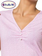 Kısa Kollu Desenli Gecelik thumbnail 2