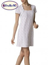 Kısa Kollu Desenli Gecelik thumbnail 2