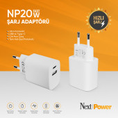 Next Power NP20W Hızlı Şarj Cihazı - 1