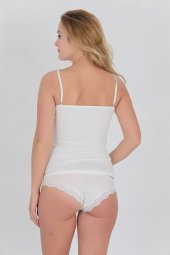 Dantelli Kadın Atlet Külot Takım Ekru thumbnail 1