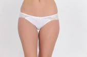Arkası Full Dantelli Düşük Bel Slim Külot Beyaz - 3