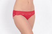 Dantel ve Fiyonk Detaylı Kadın Günlük Külot Kırmızı thumbnail 1