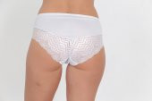 Önü ve Arkası Dantel Detaylı Günlük Kadın Külot Beyaz thumbnail 3