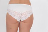 Önü ve Arkası Dantel Detaylı Günlük Kadın Külot Ekru thumbnail 3