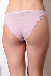 Dantel ve Fiyonk Detaylı Kadın Günlük Külot Gül Kurusu thumbnail 3