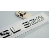 SL 320 Bagaj Krom Metal 3M 3D Yazı Logo - 1