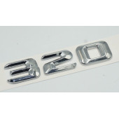 SL 320 Bagaj Krom Metal 3M 3D Yazı Logo - 5