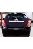 Chevrolet Aveo Sedan Krom Bagaj Alt Çıtası 2012 Üzeri P. Çelik thumbnail 1