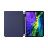 Apple iPad 6. Nesil 9.7" Kılıf + Kalem Uyku Modlu Kalem Bölmeli Yumuşak Silikon Standlı Kılıf - 3